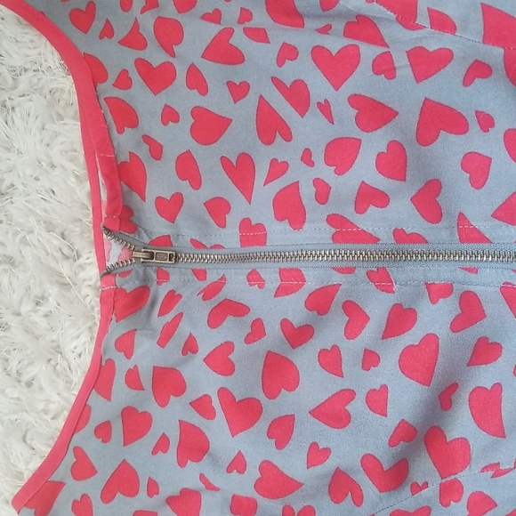 Heart Print Peplum Top - Picture 4 of 4